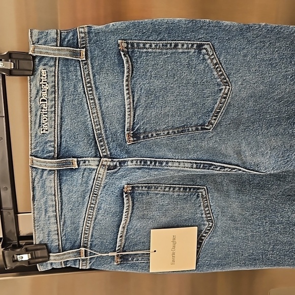 💕FAVORITE DAUGHTER💕 Valentina Flare Jeans ~ Super High Rise Studio Blue 25 NWT - Picture 15 of 16